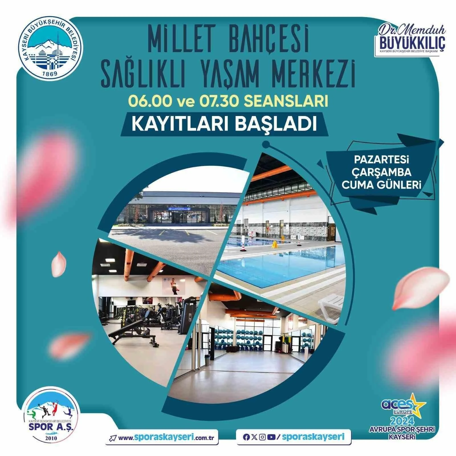 Kayseri, Engelsiz Yaşam Merkezi ve Recep Tayyip Erdoğan Millet Bahçesi’nde Spor Tesislerinde Hizmet Saatlerini Genişletiyor