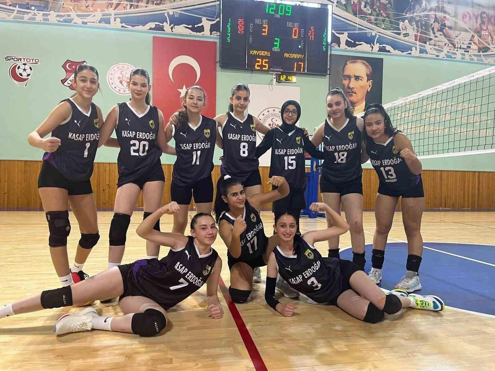 Kayseri Okulları Voleybolda Şampiyonluğu Kazandılar, Türkiye Yarı Finali’nde Temsil Edecek