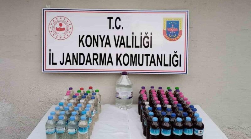 Konya'da Jandarma, Ereğli'de 46,5 Litre Sahte İçki Ele Geçirdi 1