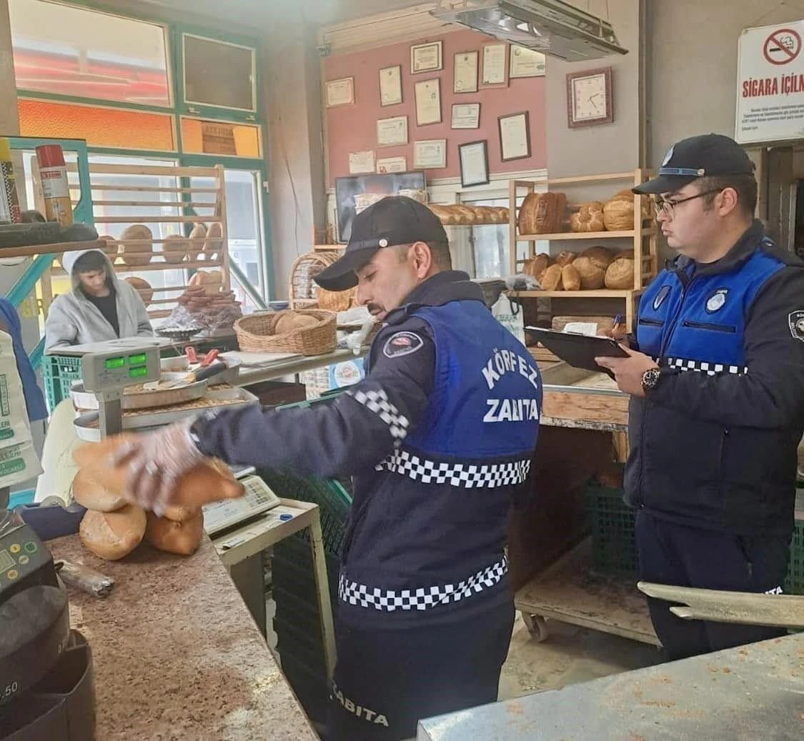 Körfez’de Fırınlarda Fiyat ve Gramaj Denetimi