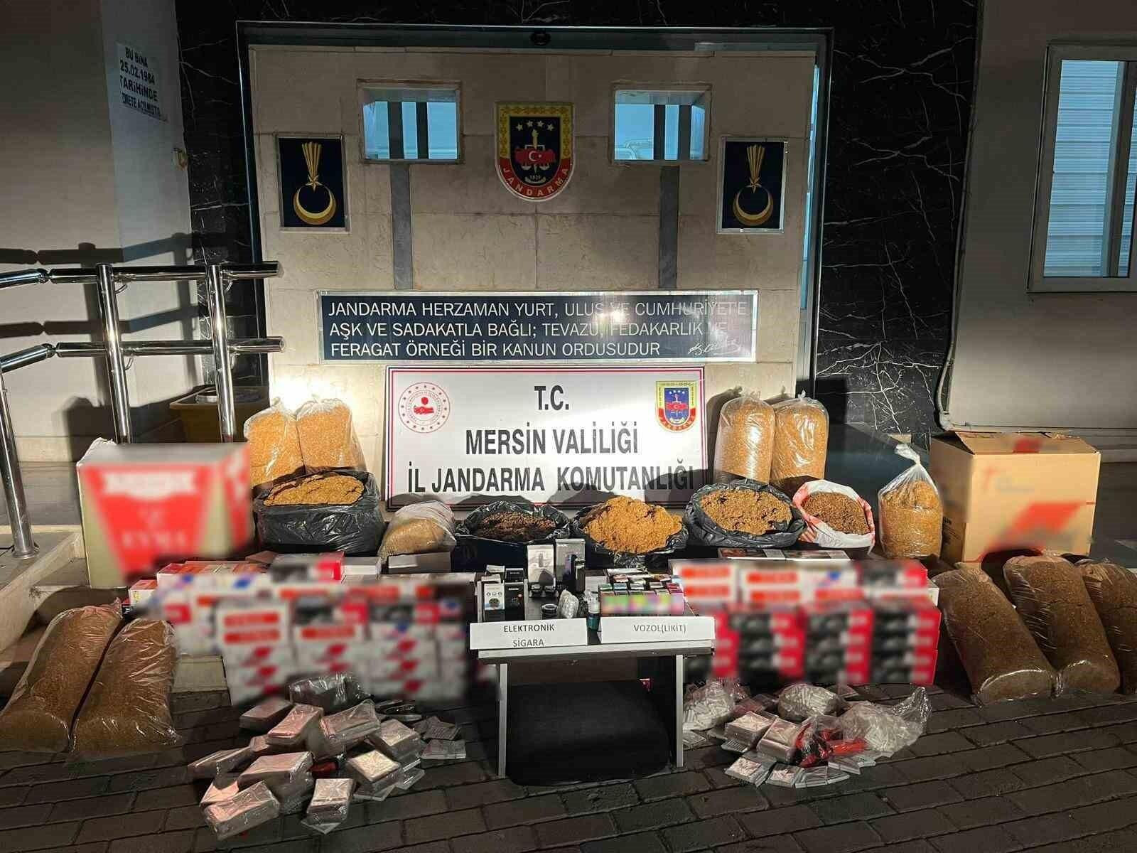 Mersin’de Kaçak Sigara Operasyonu: 34 Bin Makaron ve 130 Kilogram Tütün Ele Getirildi