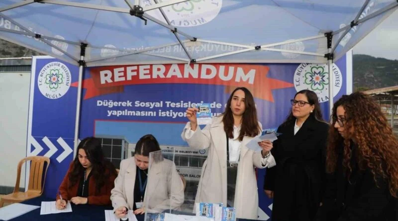 Muğla'da Düğerek Mahallesi'nde Sosyal Tesiste Düğün Yapılıp Yapılmayacağı Referandumla Karara Varıldı 1