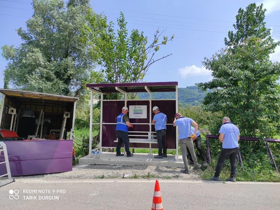 Ordu’da Mahkumlar Tarafından Üretilen 1500 Toplu Taşıma Durağı Montajı Tamamlandı