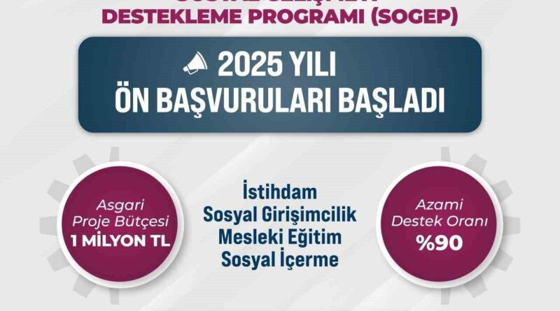 Orta Karadeniz Bölgesi'nde Sosyal Gelişmeyi Destekleme Programı (SOGEP) 2025 Uygulaması Başlıyor 1