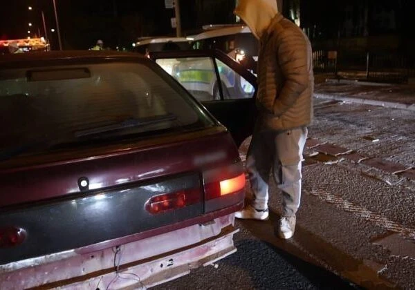 Polisin uygulama noktasında aynası, camı ve tamponu olmayan araç durdurması-2