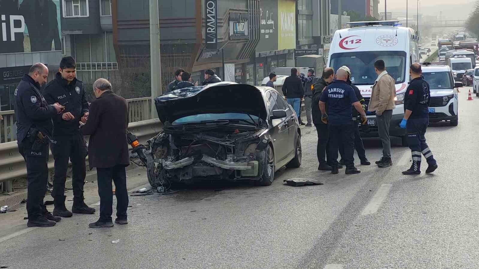 Samsun’da Trafik Kazasında 5 Kişi Yaralandı