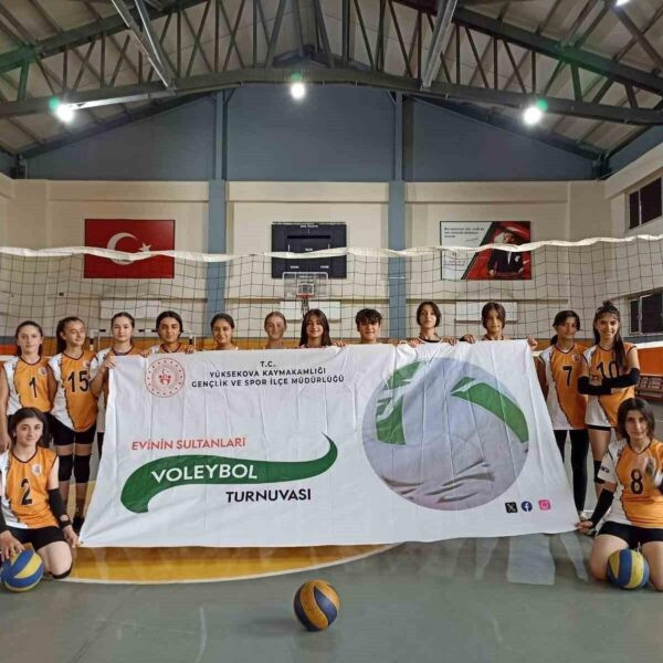 Voleybol oynarken mutlu kadınlar-1