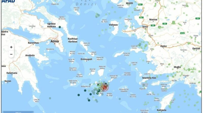 AFAD: Ege Denizi'nde Deprem Fırtınası, 400'ün Üzerine Deprem Oldu 1