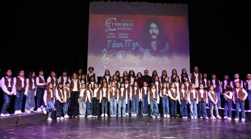 Altıeylül Belediyesinin Cumhuriyet Çocuk Korosu Barış Manço'yu Andı 1