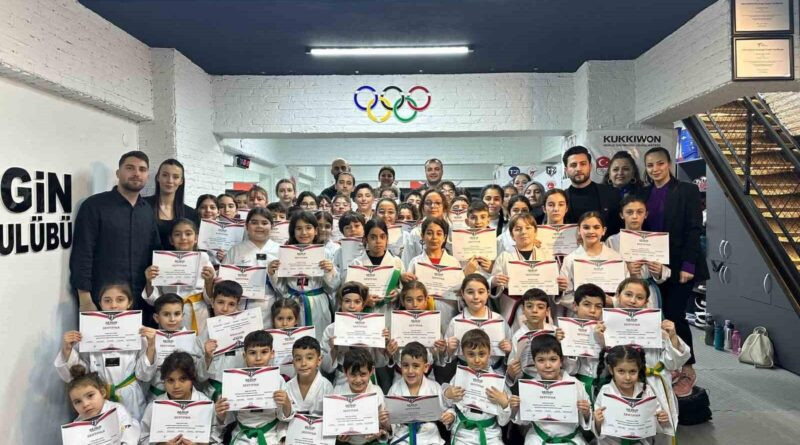 Aydın'daki Taekwondo Kulüpleri 2025 Birinci Dönem Kuşak Sınavlarında Başarıyı Kutladı 1