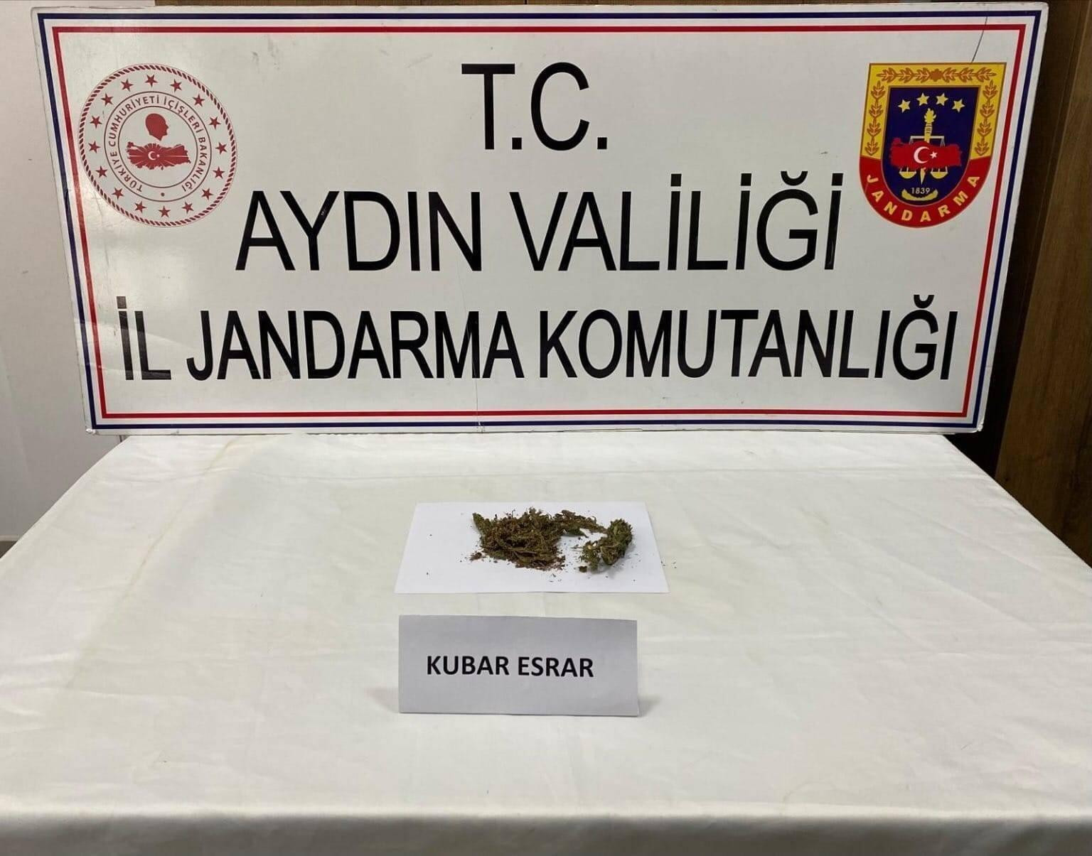 Aydın’da jandarmadan uyuşturucu operasyonu