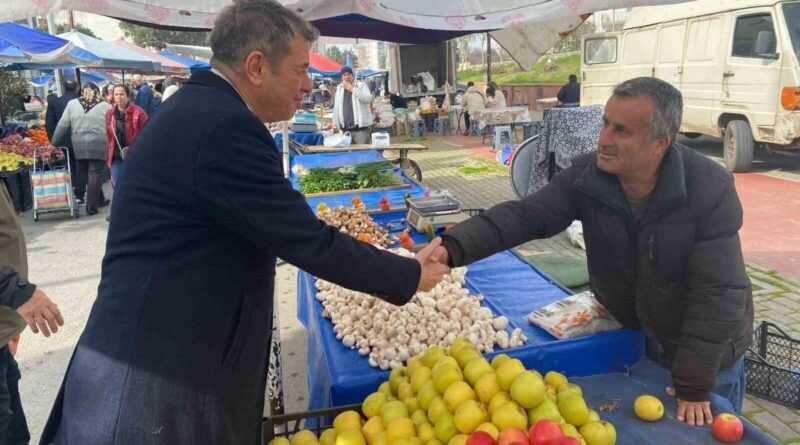 AYESOB Başkanı Künkcü, Aydın Efeler Pazarında Esnafı Ziyaret Etti 1