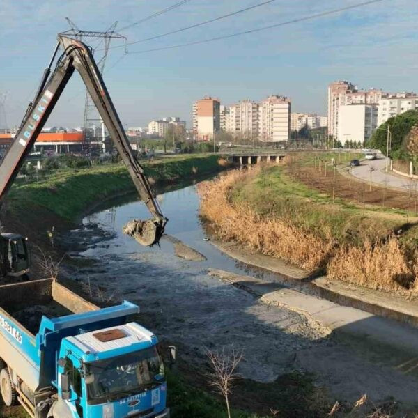 Ayvalı Deresi'nde temizlik çalışmaları.-5