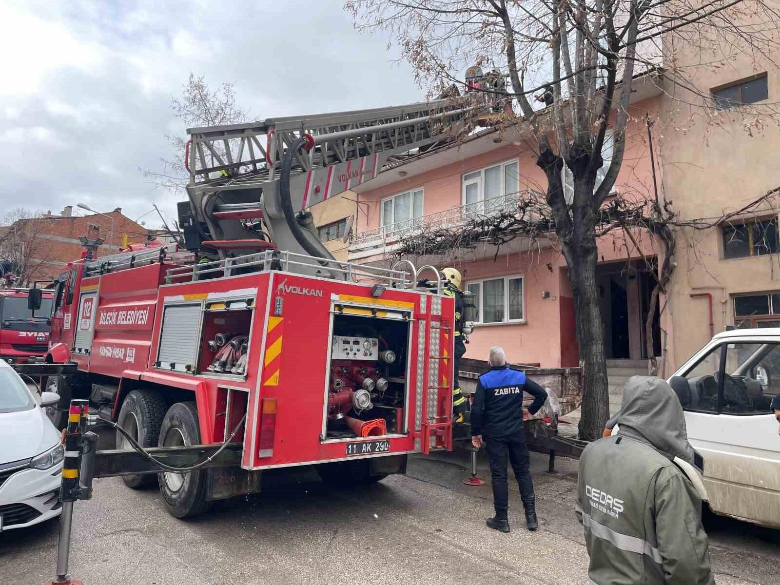 Bilecik’te Evin Bacasında Yangın