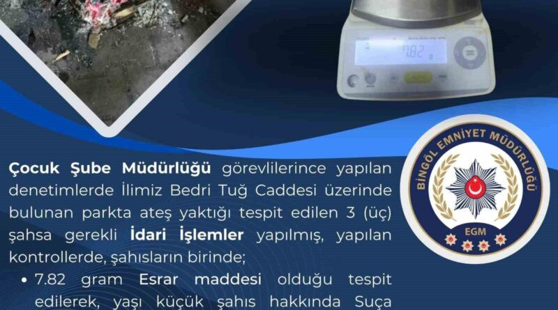 Bingöl'de Polislerin Elinden Esrar Maddesi Ele Geçirildi 1