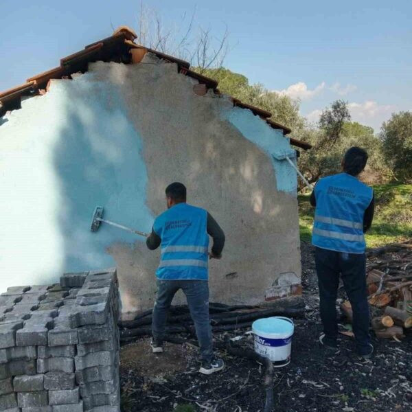 Denetimli serbestlik yükümlülerinin Güzle İlkokulu'nda yaptığı çalışmalar-2