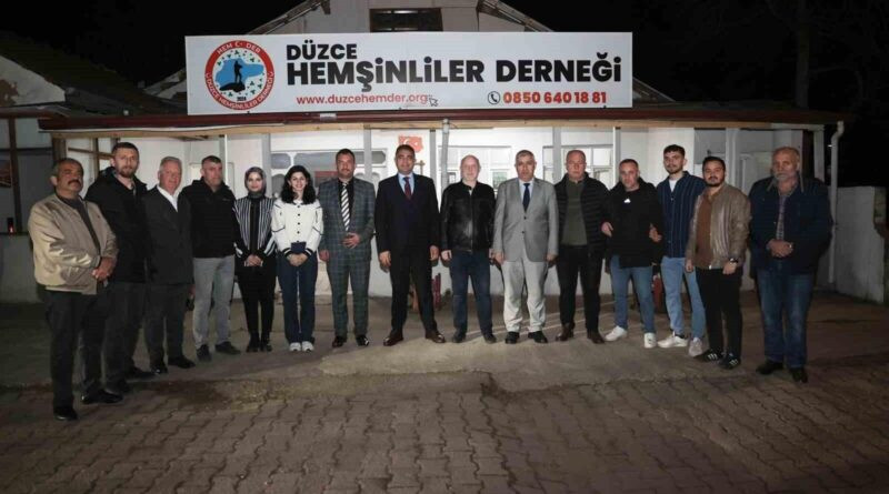 Düzce Valisi Selçuk Aslan, Düzce Hemşinliler Derneğini Ziyaret Etti 1