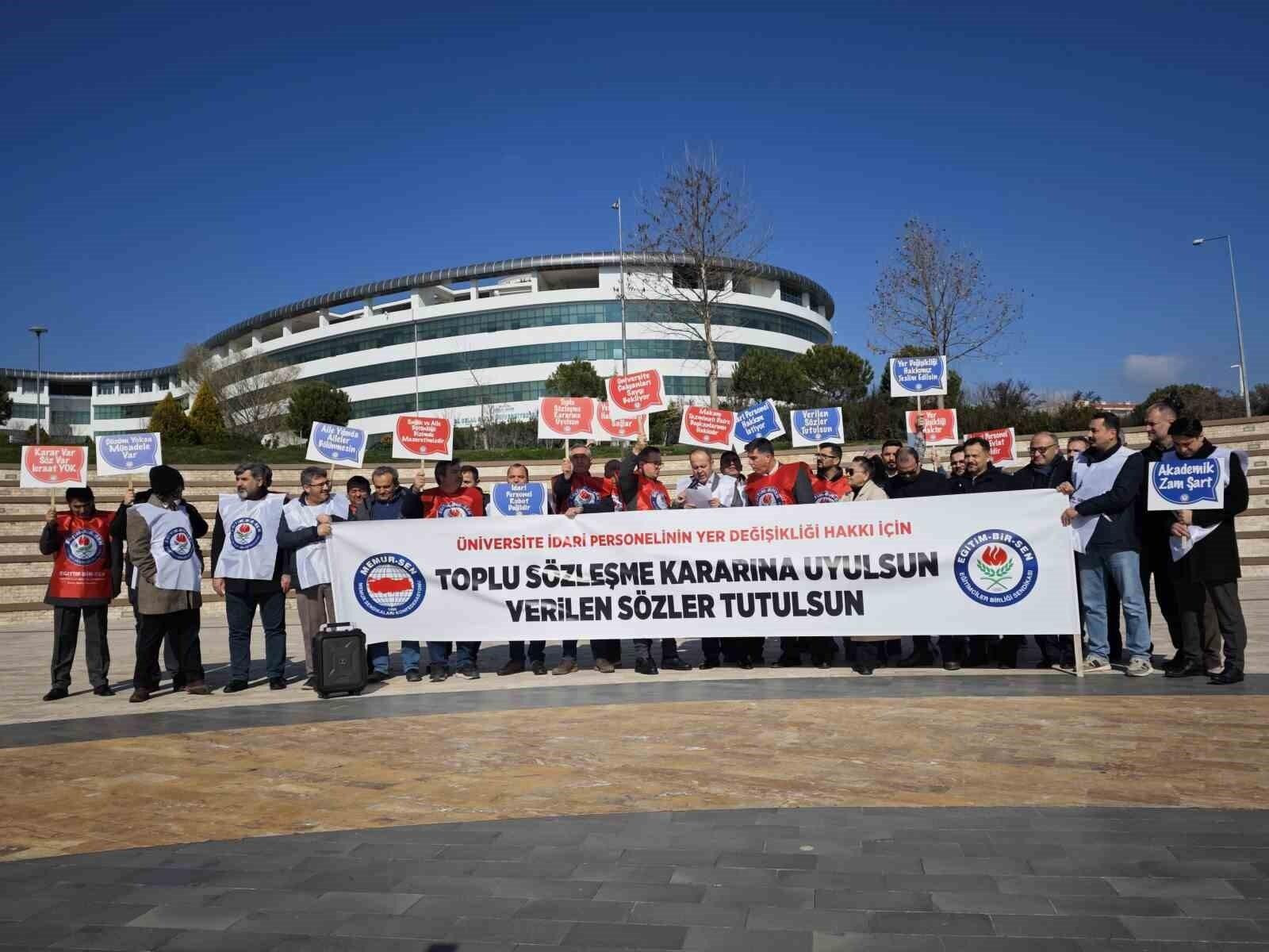 Eğitim-Bir-Sen, Manisa’da Üniversite İdari Personelinin Yer Değişikliği Hakkı Talebi ile Basın Açıklaması