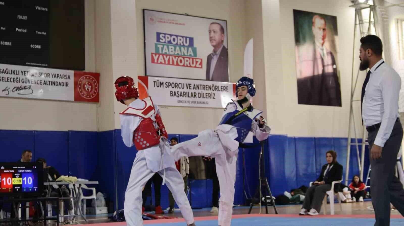 Elazığ’da Okul Sporları Gençler Taekwondo Müsabakaları