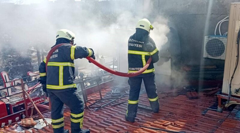 Erzincan'da Lokanta Yangını 1