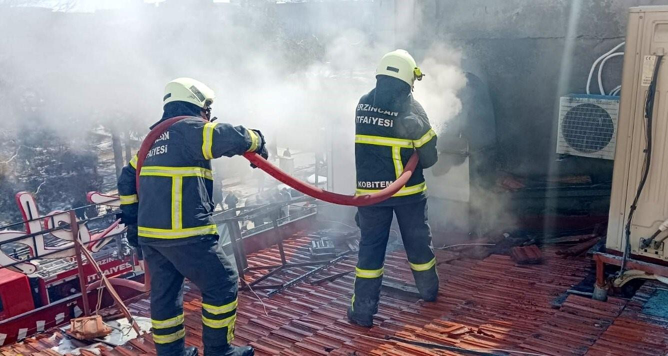 Erzincan’da Lokanta Yangını