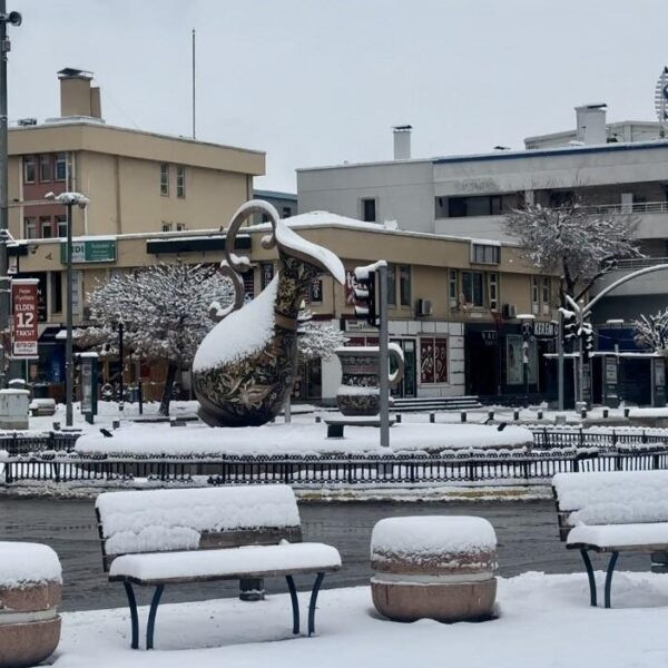 Erzincan'ın karla kaplı sokakları-1