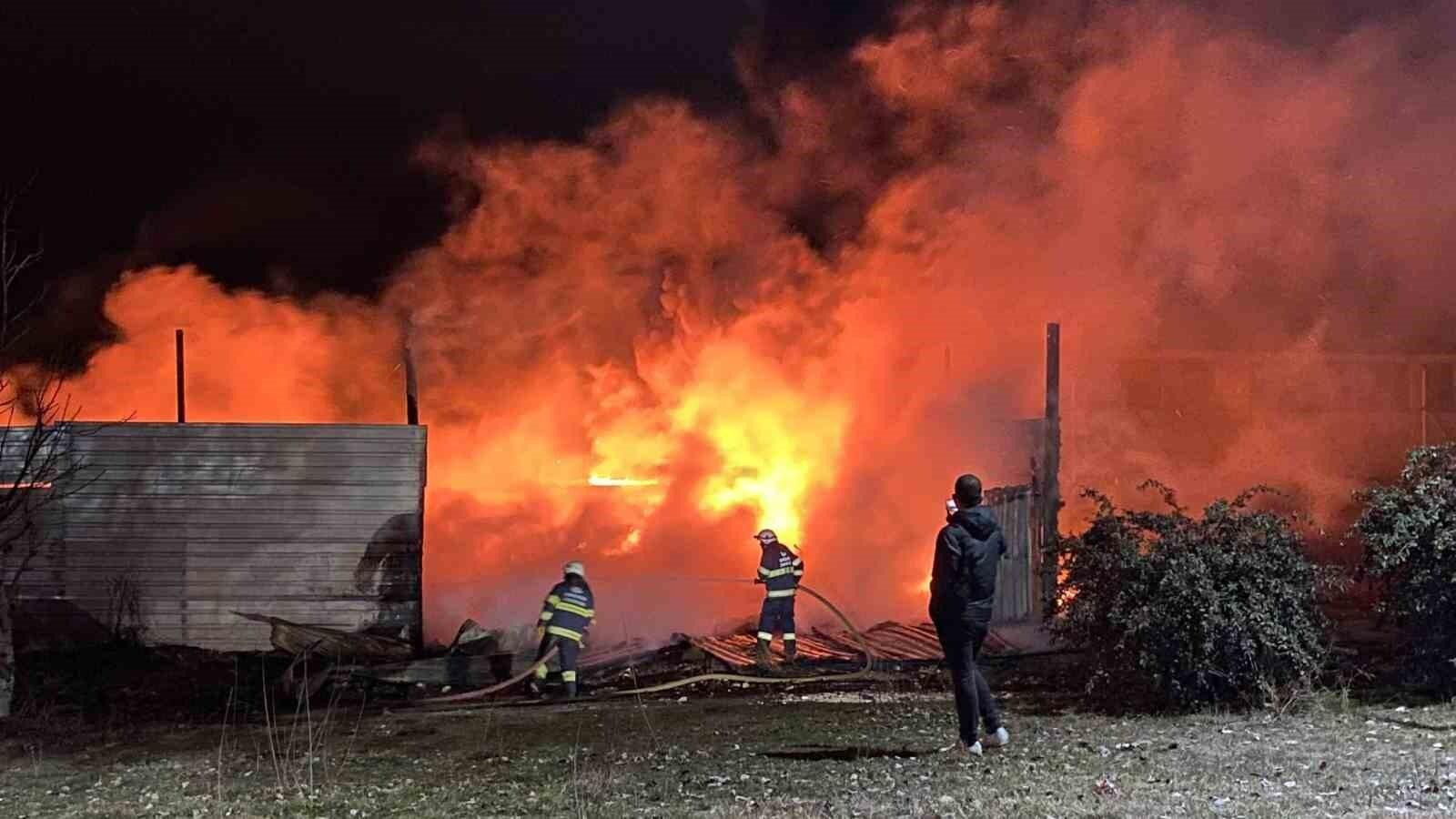 Eskişehir’de Geri Dönüşüm Tesisi Yangını