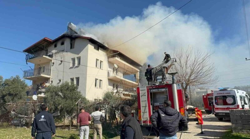 Fethiye'de Yangın: 5 Kişi Dumandan Etkilendi 1