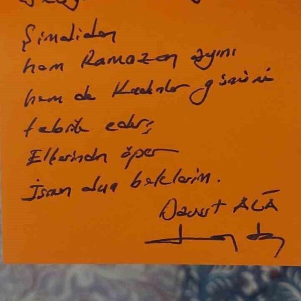 Gazi Tümgeneral Davut Alâ'nın şehit annesine gönderdiği kırmızı gül-3