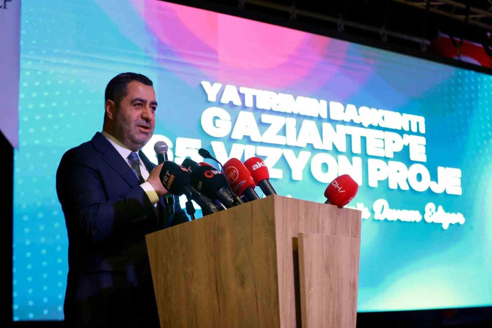 Gaziantep’te 65 Vizyon Proje Tanıtımı: Erdoğan Liderliğinde Şehir Yatırımlarla Büyümeye Devam Ediyor