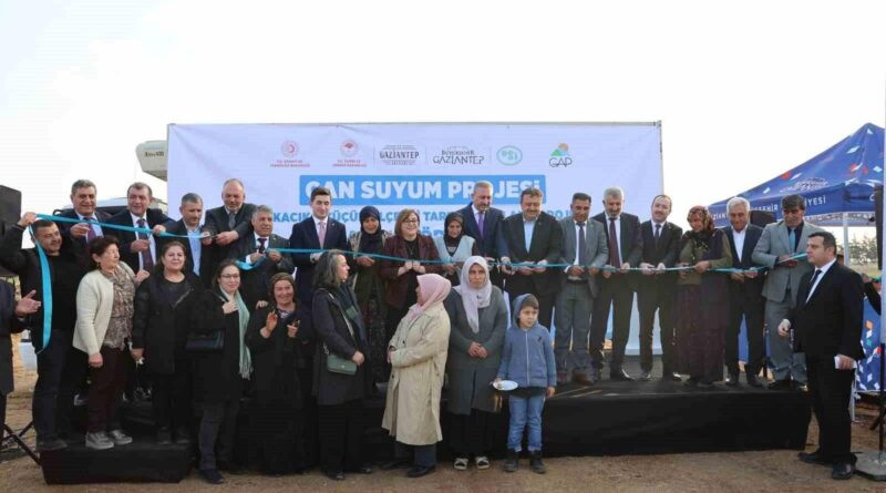 Gaziantep'te Cansuyum Projesi ile Barak Bölgesi Sulama Kanalları Açıldı 1