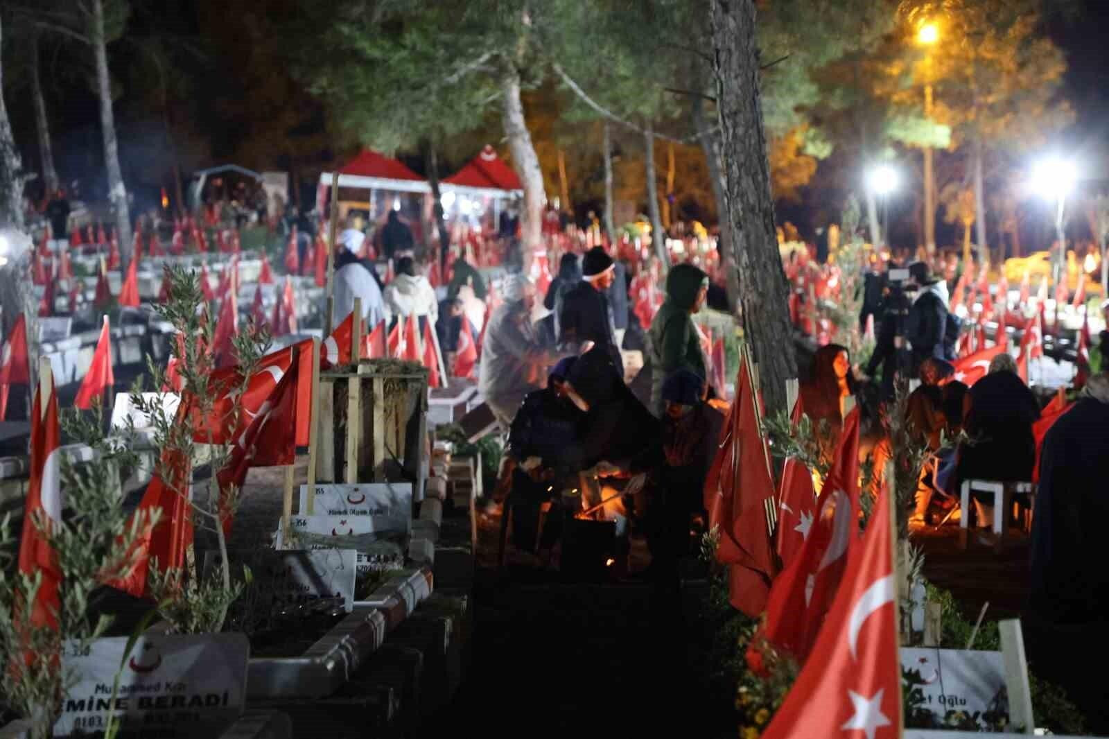 Kahramanmaraş’ta Deprem Yıl Dönümünde Mezarlıklara Akın