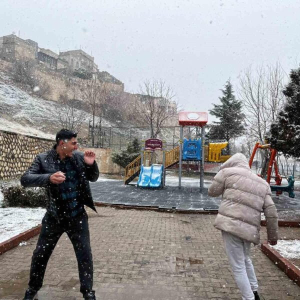 Kar yağışı sonrası Mardin Artuklu'nun güzel manzarası-1