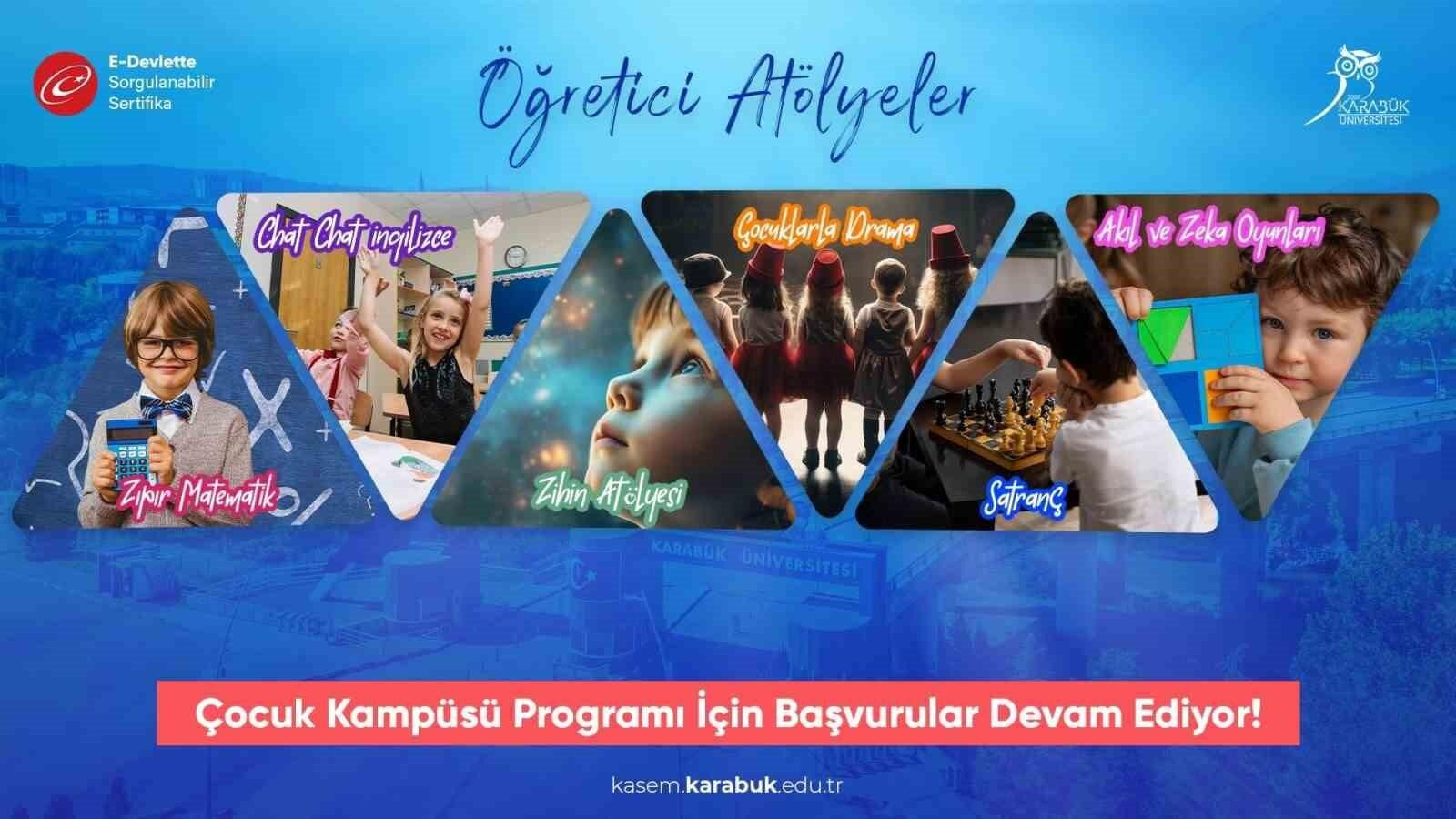 Karabük Üniversitesi, Çocukların Sosyal Becerilerini Geliştirmek İçin ‘Çocuk Kampüsü’ Programını Başlatıyor