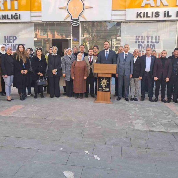 Kilis AK Parti İlçe Başkanı Alaiddin Yeğin'in basın açıklaması-2
