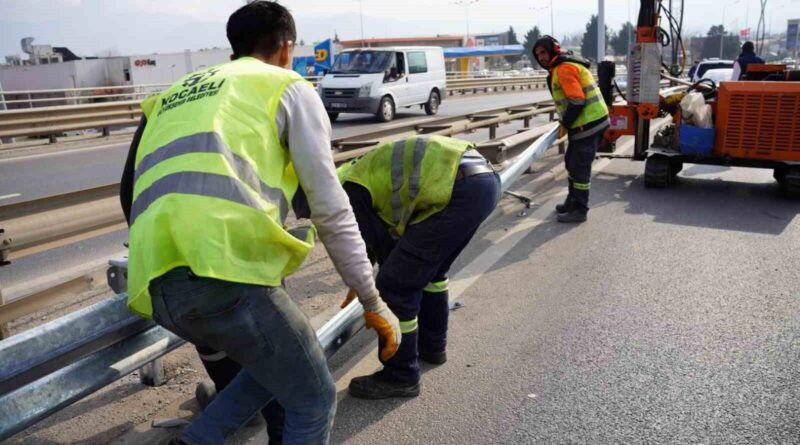 Kocaeli Büyükşehir Belediyesi, Hasarlı Otokorkulukları Tamir Ediyor 1