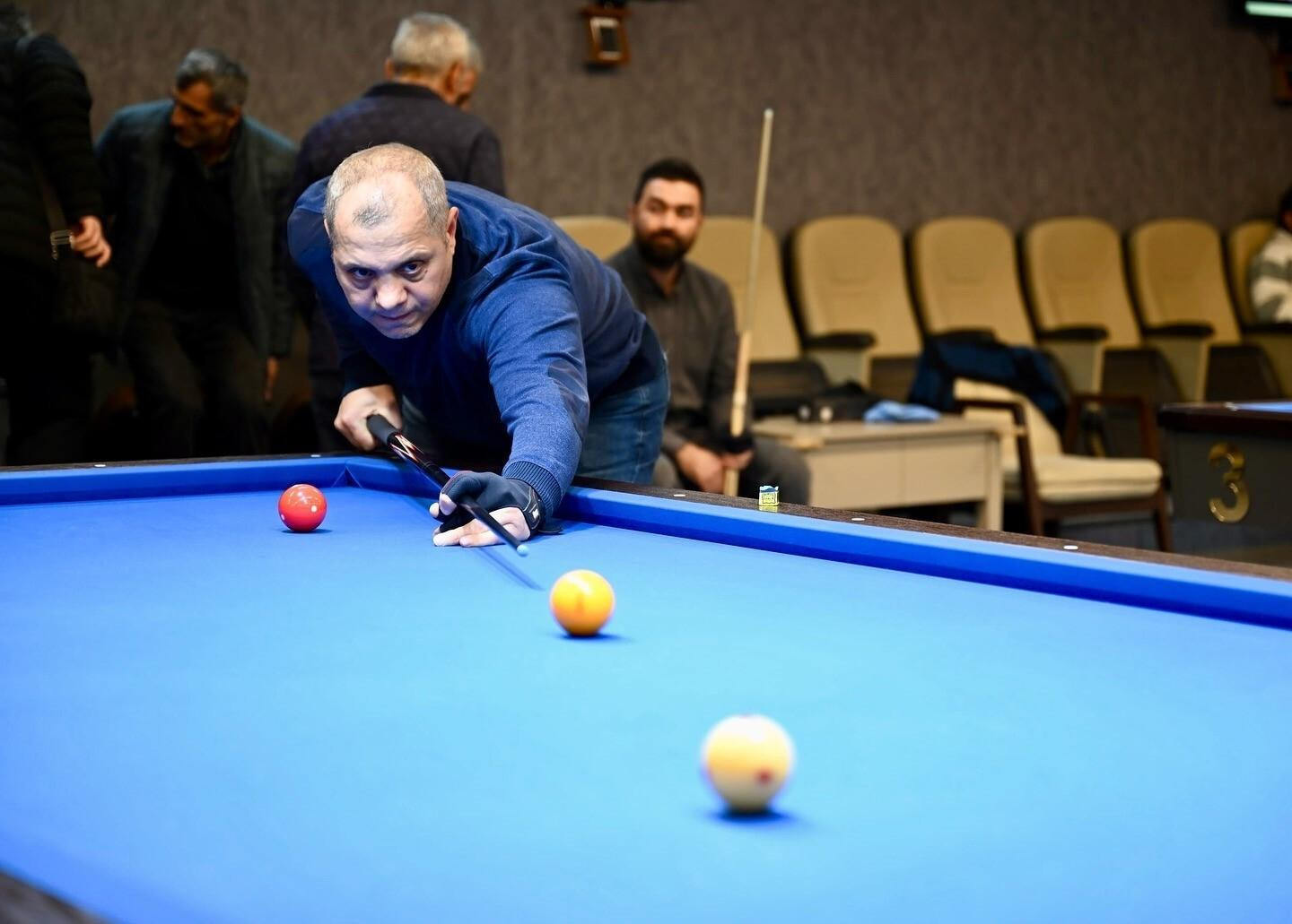 Malatya’da 3 Bant Bilardo Şampiyonası’nda Aykut Ertunç Birinci