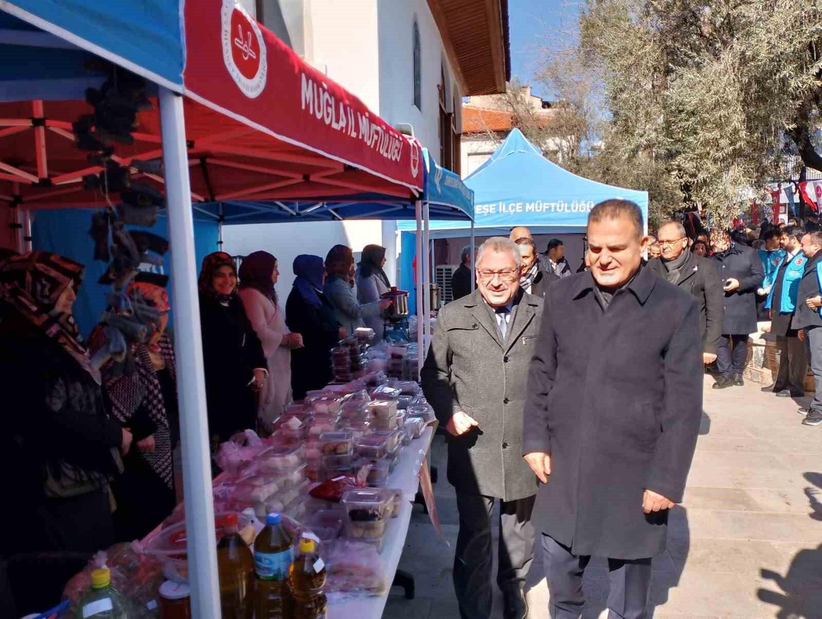 Muğla’da 2. Yıl Dönümünde Kahramanmaraş Depremleri Anısına Hayır Çarşısı Açıldı