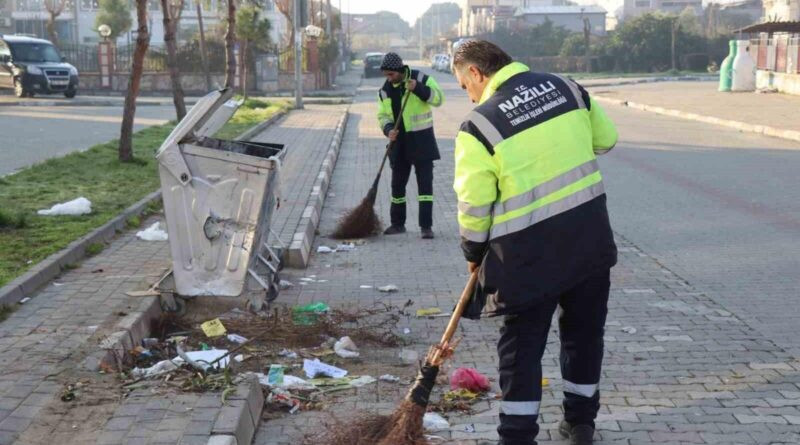 Nazilli Belediyesi, Yeni Sanayi ve Yeşil Mahalle'de Kapsamlı Temizlik Çalışması 1