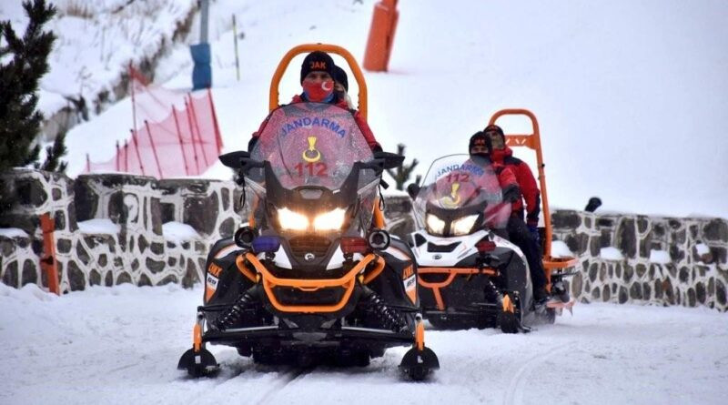 Palandöken'de Yasak Bölgede Snowboard Yapması Karşın İşlem 1