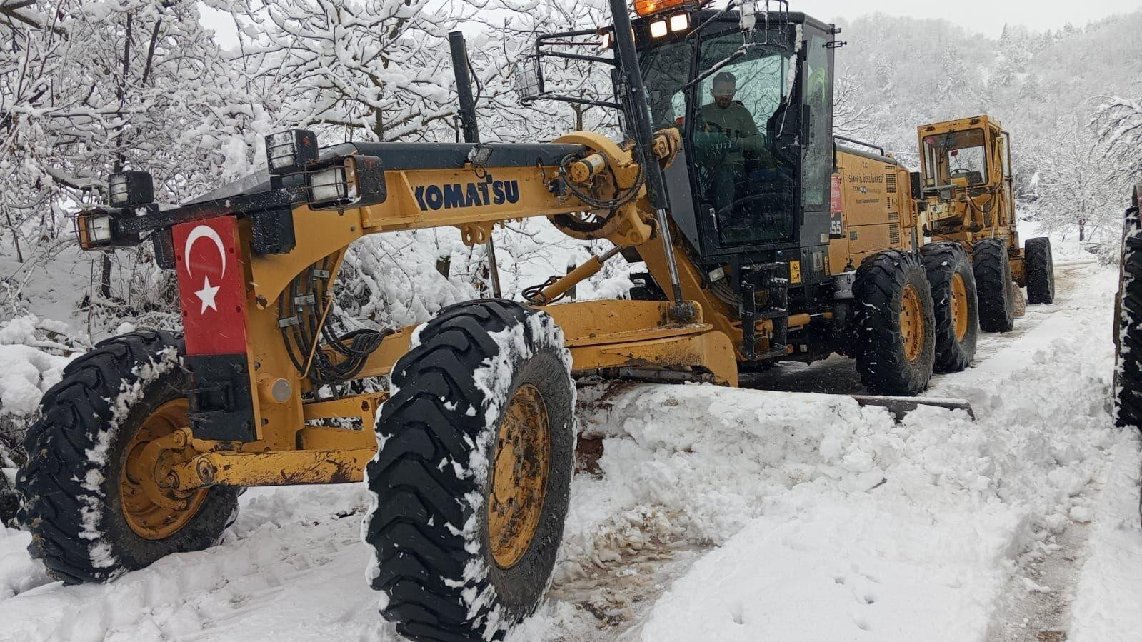 Sinop’ta Kar Yağışı: 101 Köy Yoluna Ulaşım Kapalı