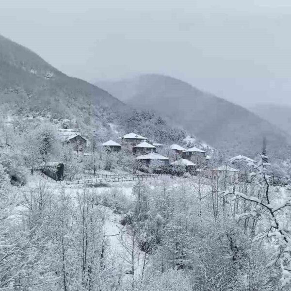 Sinop'ta kar yağışı sonrası oluşan manzara-1