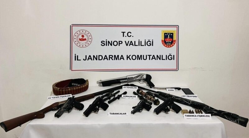 Sinop'ta Silah ve Mühimmat Kaçakçılığı Operasyonu, 1 Kişi Gözaltına Alındı 1