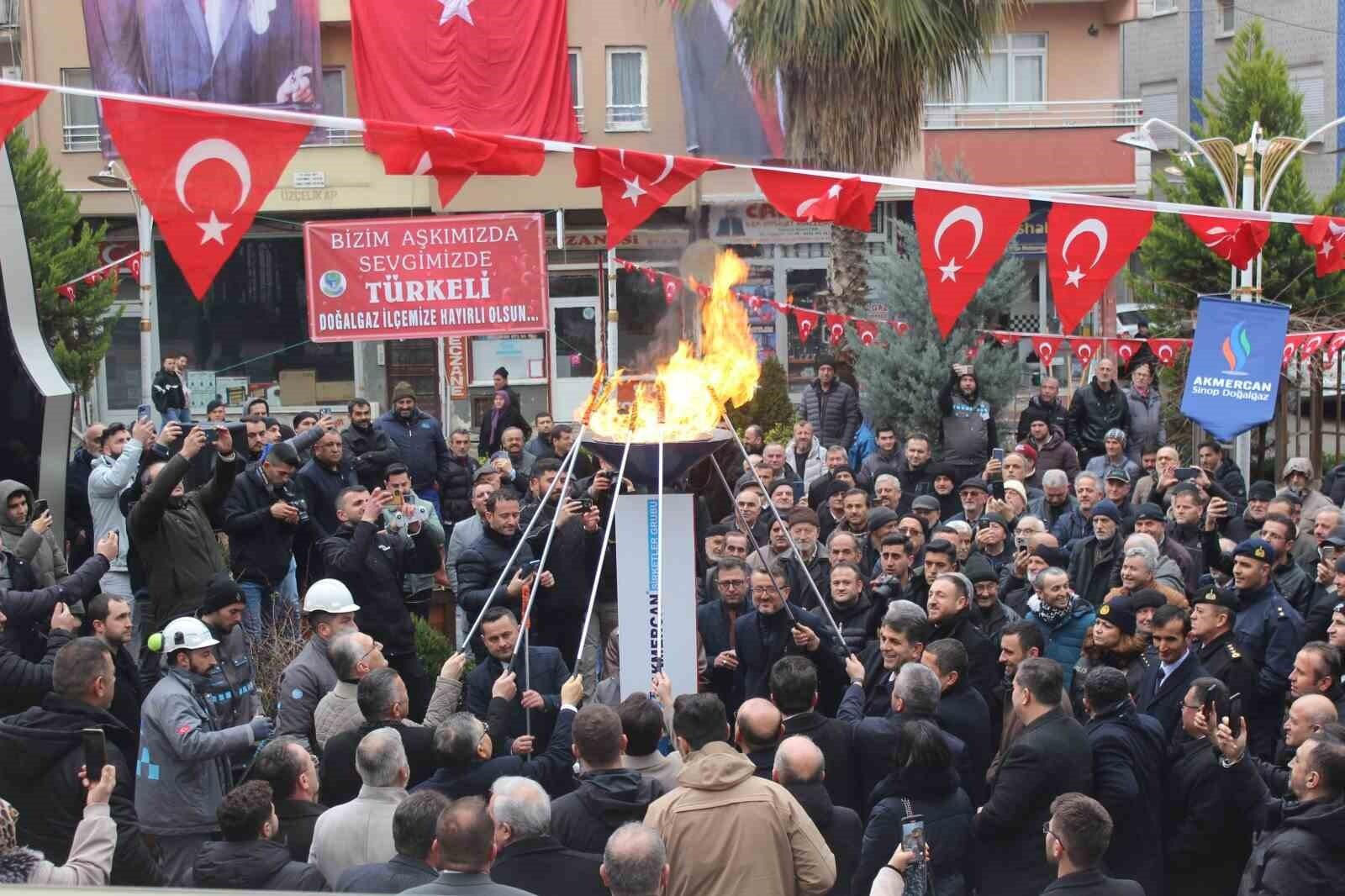 Sinop’un Türkeli’nde Doğalgaz Hayırlı Olsun