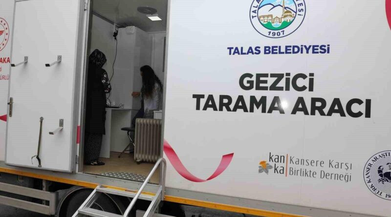 Talas Belediyesi'nin Gezici Kanser Tarama Aracı ile 9 Bin 496 Kişiye Hizmet 1