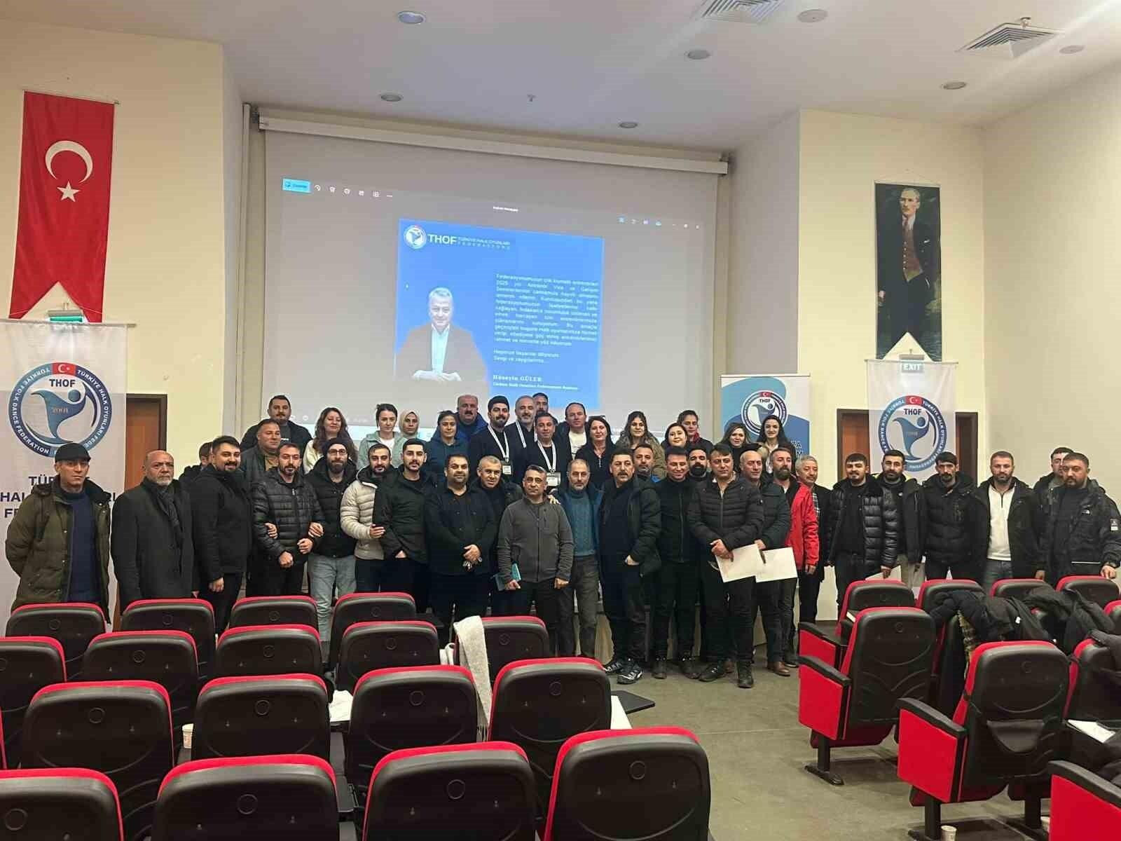 THOF, Kars’ta Halk Oyunları Antrenörleri için Vize ve Gelişim Semineri Düzenledi