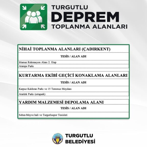 Turgutlu Belediyesi deprem uyarısı-2