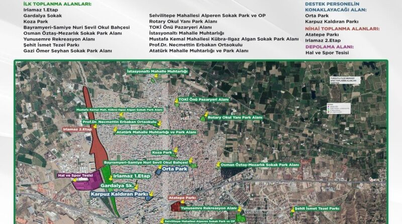 Turgutlu Belediyesi: Deprem Yıl Dönümünde Güvenli Toplanma Alanları Bildirildi 1