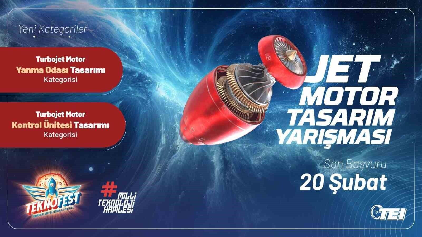 TUSAŞ TEKNOFEST’te Jet Motor Tasarım Yarışması’na Başvurular Açık