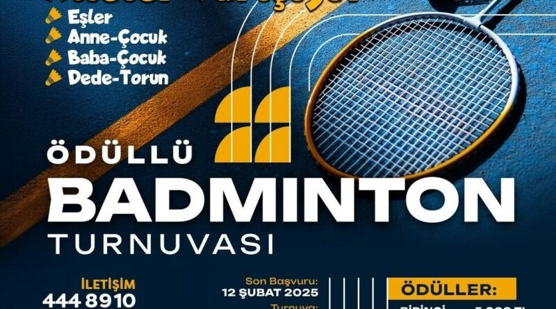 Yeşilyurt Belediyesi 'Aileler Yılı' Kapsamında 'Aileler Arası Badminton Turnuvası' Düzenliyor 1